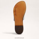 נשים הַנעָלָה Sam Edelman סנדל שקופיות ארוג גריפין לבן בוהק 4XL22X638 - Image 6