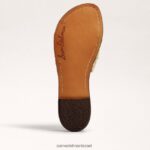 נשים הַנעָלָה Sam Edelman סנדל שקופיות ארוג של giada עלה זהב 4XL22X406 - Image 6