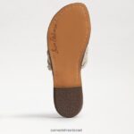נשים הַנעָלָה Sam Edelman סנדל שקופיות ארוג גריפין עור שנהב מודרני 4XL22X634 - Image 6