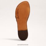נשים הַנעָלָה Sam Edelman סנדל שקופיות ארוג גריפין עלה זהב/כסף רך/ורד 4XL22X637 - Image 6