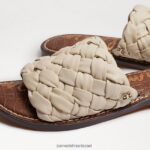 נשים הַנעָלָה Sam Edelman סנדל שקופיות ארוג גריפין עור שנהב מודרני 4XL22X634 - Image 7
