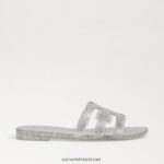 נשים הַנעָלָה Sam Edelman סנדל שקופיות ג'לי מפרץ כסף 4XL22X218 - Image 2