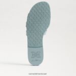 נשים הַנעָלָה Sam Edelman סנדל שקופיות ג'לי מפרץ כחול גאות 4XL22X219 - Image 6