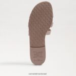 נשים הַנעָלָה Sam Edelman סנדל שקופיות ג'לי מפרץ אבק ורדים 4XL22X220 - Image 6