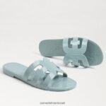 נשים הַנעָלָה Sam Edelman סנדל שקופיות ג'לי מפרץ כחול גאות 4XL22X219 - Image 7