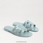 נשים הַנעָלָה Sam Edelman סנדל שקופיות ג'לי מפרץ כחול גאות 4XL22X219