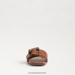 נשים הַנעָלָה Sam Edelman סנדל שקופיות דיאקון קוניאק עשיר 4XL22X418 - Image 3