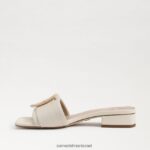 נשים הַנעָלָה Sam Edelman סנדל שקופיות דיאקון שנהב מודרני 4XL22X417 - Image 4