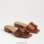 נשים הַנעָלָה Sam Edelman סנדל שקופיות דיאקון קוניאק עשיר 4XL22X418
