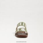 נשים הַנעָלָה Sam Edelman סנדל שקופיות הופי שרך / פשתן זברה טבעי 4XL22X821 - Image 3