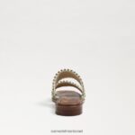 נשים הַנעָלָה Sam Edelman סנדל שקופיות הופי שרך / פשתן זברה טבעי 4XL22X821 - Image 5