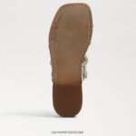 נשים הַנעָלָה Sam Edelman סנדל שקופיות הופי שרך / פשתן זברה טבעי 4XL22X821 - Image 6