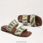 נשים הַנעָלָה Sam Edelman סנדל שקופיות הופי שרך / פשתן זברה טבעי 4XL22X821 - Image 7