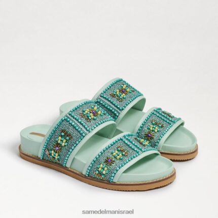 נשים הַנעָלָה Sam Edelman סנדל שקופיות מעוטר אוטו מנטה 4XL22X834