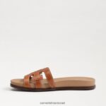 נשים הַנעָלָה Sam Edelman סנדל שקופיות נטו אוּכָּף 4XL22X273 - Image 4