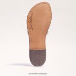 נשים הַנעָלָה Sam Edelman סנדל שקופיות עם חרוזים גאים שנהב טבעי 4XL22X455 - Image 6