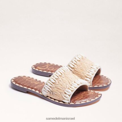 נשים הַנעָלָה Sam Edelman סנדל שקופיות עם חרוזים גאים שנהב טבעי 4XL22X455