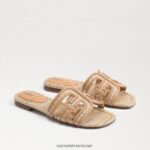 נשים הַנעָלָה Sam Edelman סנדל שקופיות צבעוני של מפרץ מולטי רפיה טבעית 4XL22X591