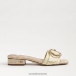 נשים הַנעָלָה Sam Edelman סנדל שקופיות delfi חיטה מולבן 4XL22X705 - Image 2