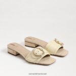 נשים הַנעָלָה Sam Edelman סנדל שקופיות delfi חיטה מולבן 4XL22X705