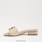 נשים הַנעָלָה Sam Edelman סנדל שקופיות delfi חיטה מולבן 4XL22X705 - Image 4