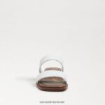 נשים הַנעָלָה Sam Edelman סנדל שקופיות Haydee עור לבן 4XL22X573 - Image 3