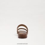 נשים הַנעָלָה Sam Edelman סנדל שקופיות Haydee עור אוכף 4XL22X571 - Image 5