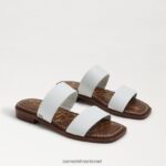 נשים הַנעָלָה Sam Edelman סנדל שקופיות Haydee עור לבן 4XL22X573