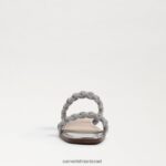 נשים הַנעָלָה Sam Edelman סנדל שקופיות inette כסף רך 4XL22X693 - Image 3