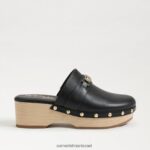 נשים הַנעָלָה Sam Edelman סתימת קיי עור שחור 4XL22X442 - Image 2