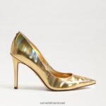 נשים הַנעָלָה Sam Edelman עקב אצבע מחודד לוז וגאס זהב 4XL22X154 - Image 2