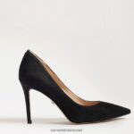 נשים הַנעָלָה Sam Edelman עקב אצבע מחודד לוז זמש שחור 4XL22X162 - Image 2