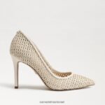 נשים הַנעָלָה Sam Edelman עקב אצבע מחודד לוז שֶׁנהָב 4XL22X139 - Image 2