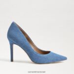 נשים הַנעָלָה Sam Edelman עקב אצבע מחודד לוז אינדיגו מכובס 4XL22X141 - Image 2