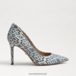 נשים הַנעָלָה Sam Edelman עקב אצבע מחודד לוז רב כחול 4XL22X143 - Image 2