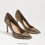 נשים הַנעָלָה Sam Edelman עקב אצבע מחודד לוז בְּרוֹנזָה 4XL22X138