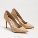 נשים הַנעָלָה Sam Edelman עקב אצבע מחודד לוז מולטי רפיה טבעית 4XL22X142