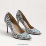 נשים הַנעָלָה Sam Edelman עקב אצבע מחודד לוז רב כחול 4XL22X143
