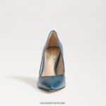 נשים הַנעָלָה Sam Edelman עקב אצבע מחודד לוז אינדיגו פראי 4XL22X149 - Image 3
