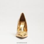 נשים הַנעָלָה Sam Edelman עקב אצבע מחודד לוז וגאס זהב 4XL22X154 - Image 3