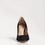 נשים הַנעָלָה Sam Edelman עקב אצבע מחודד לוז זמש שחור 4XL22X162 - Image 3