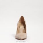 נשים הַנעָלָה Sam Edelman עקב אצבע מחודד לוז קפוצ'ינו זמש 4XL22X163 - Image 3