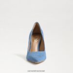 נשים הַנעָלָה Sam Edelman עקב אצבע מחודד לוז אינדיגו מכובס 4XL22X141 - Image 3