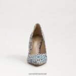 נשים הַנעָלָה Sam Edelman עקב אצבע מחודד לוז רב כחול 4XL22X143 - Image 3