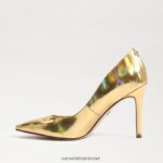 נשים הַנעָלָה Sam Edelman עקב אצבע מחודד לוז וגאס זהב 4XL22X154 - Image 4