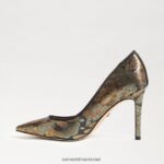 נשים הַנעָלָה Sam Edelman עקב אצבע מחודד לוז בְּרוֹנזָה 4XL22X138 - Image 4