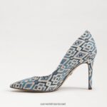 נשים הַנעָלָה Sam Edelman עקב אצבע מחודד לוז רב כחול 4XL22X143 - Image 4