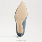נשים הַנעָלָה Sam Edelman עקב אצבע מחודד לוז אינדיגו פראי 4XL22X149 - Image 5