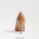 נשים הַנעָלָה Sam Edelman עקב אצבע מחודד לוז שעם טבעי 4XL22X158 - Image 5