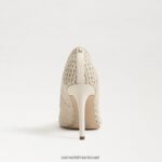 נשים הַנעָלָה Sam Edelman עקב אצבע מחודד לוז שֶׁנהָב 4XL22X139 - Image 5